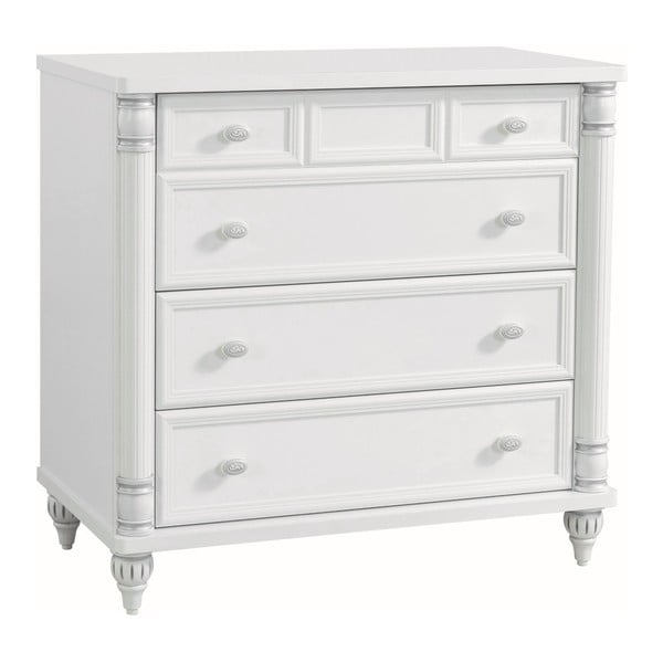 Șifonier Romantic Dresser, alb