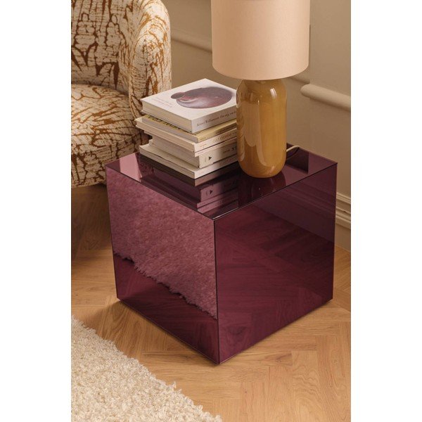 Măsuță auxiliară din sticlă 45,5x45,5 cm Cube – Ellos Home-image-1