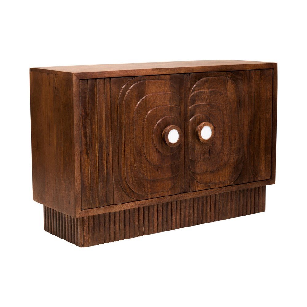 Comodă în culoare naturală închisă din lemn de mango 40x75x116 cm Sangar – Premier Housewares