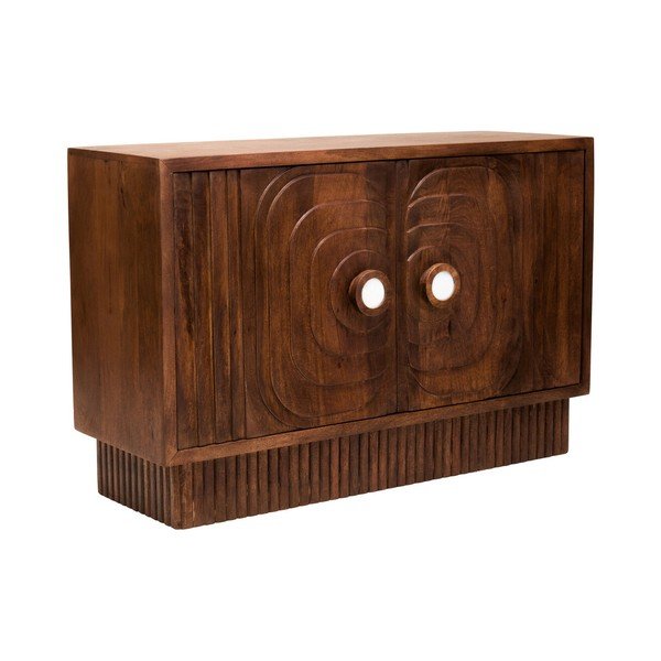 Comodă în culoare naturală închisă din lemn de mango 40x75x116 cm Sangar – Premier Housewares