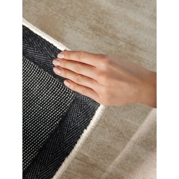 Covor fildeș țesut manual din viscoză 80x150 cm Noemi – Vikosa-image-4