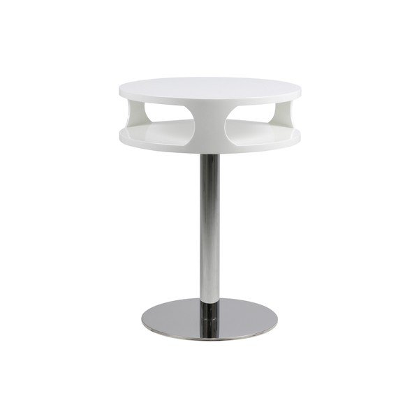 Masă de cafea Actona Caspian, înălțime 60 cm, alb-image-2