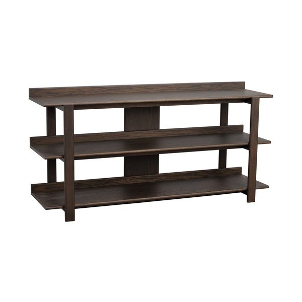Masă consolă în culoare naturală închisă cu blat cu aspect de lemn de stejar 43x150 cm Kilian – Rowico