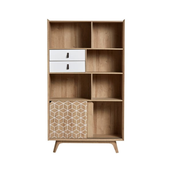 Bibliotecă Marckeric Java, maro - alb-image-2