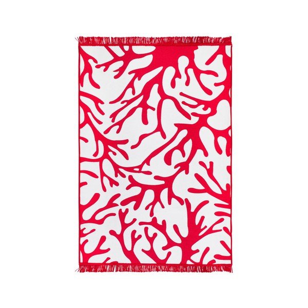 Covor reversibil Coral Reef, 120 x 180 cm, alb - roşu-image-3
