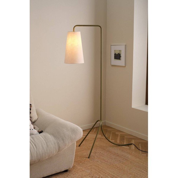 Lampadar kaki/crem cu structură flexibilă din material textil (înălțime 154 cm) Vivienne – Jotex-image-1