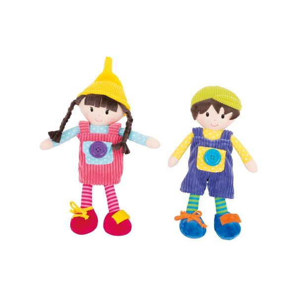 Set 2 păpuși din pluș pentru copii Legler Noah & Emma-image-2