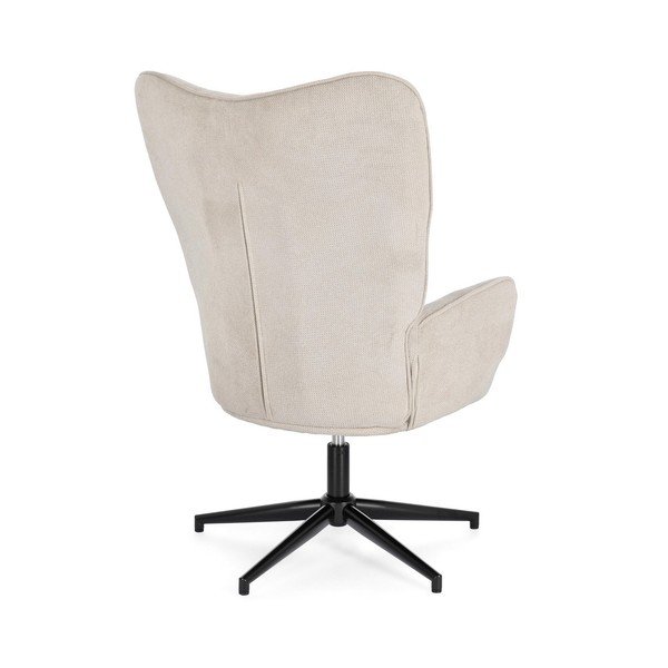 Fotoliu bej pivotant Inas – Bizzotto-image-4