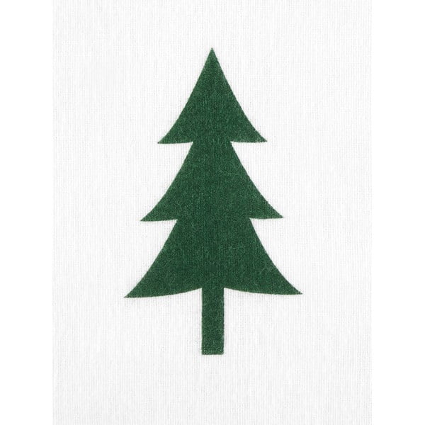 Lenjerie de pat din flanel Fovere X-mas Tree, 155 x 220 cm, alb-image-3