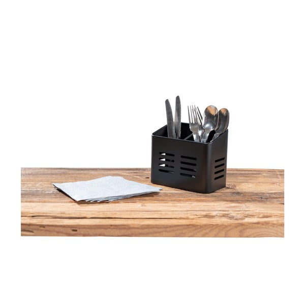 Suport pentru tacâmuri Wenko Black Outdoor Kitchen Baco, negru-image-1