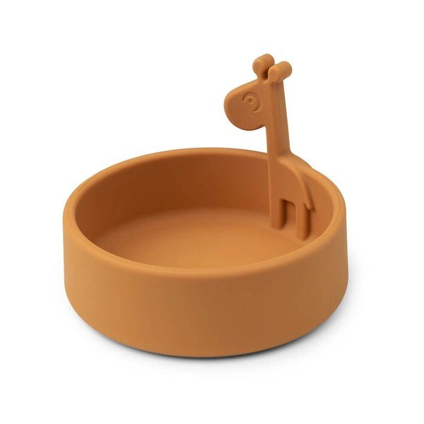 Bol galben din silicon pentru copii ø 11,5 cm Raffi - Done by Deer-image-2