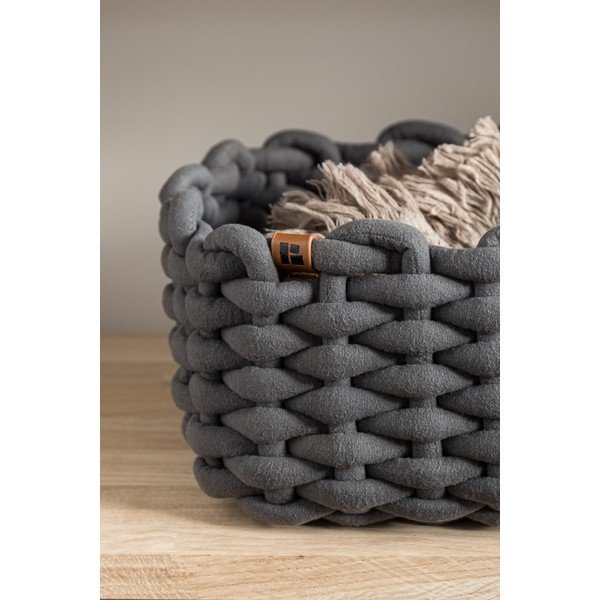 Coș de depozitare din material textil 20x15x11 cm Peach Skin S – Bigso-image-2