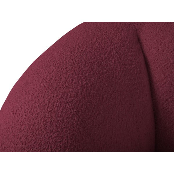 Canapea burgundy cu tapițerie din stofă bouclé 210 cm Essen – Cosmopolitan Design-image-4