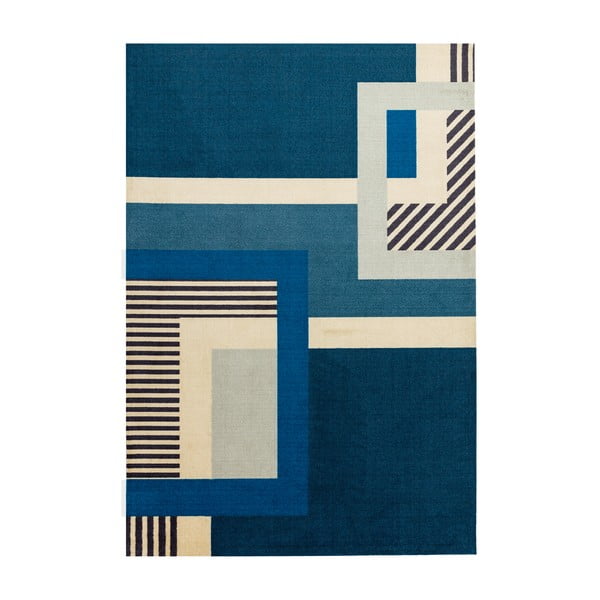 Covor Asiatic Carpets Riley Gerro, 120 x 170 cm, albastru-gri