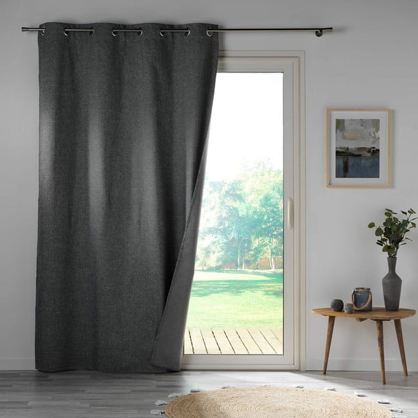 Draperie gri blackout 140x260 cm Crepuscule – douceur d'intérieur-image-2