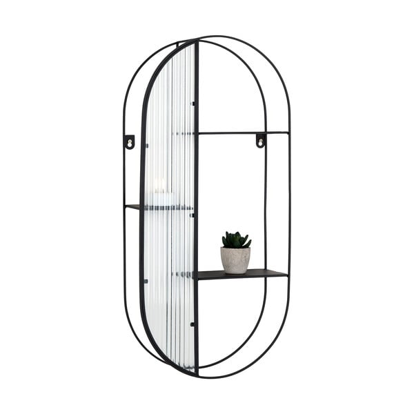 Raft negru etajat din metal 32 cm Newcastle – House Nordic-image-3