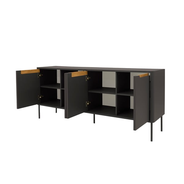 Comodă Tenzo Switch, 173 x 76 cm, negru-image-4