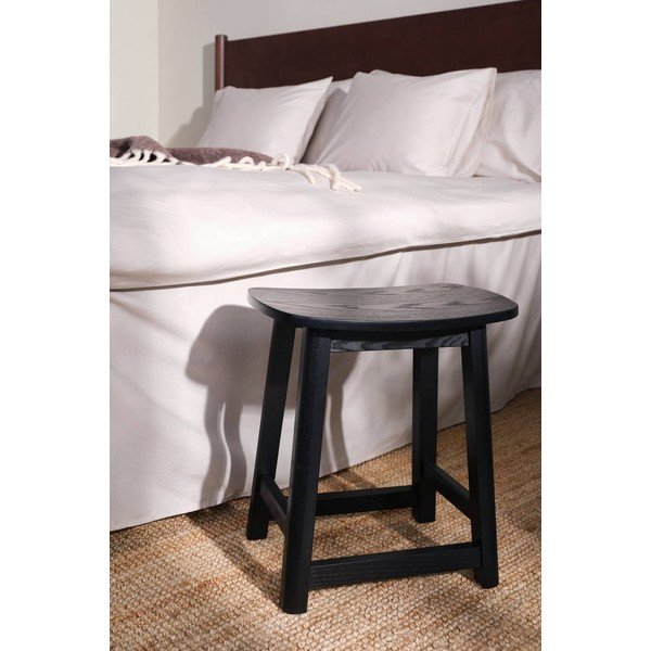 Scaun tip taburet negru din lemn de frasin Selene – Jotex-image-1