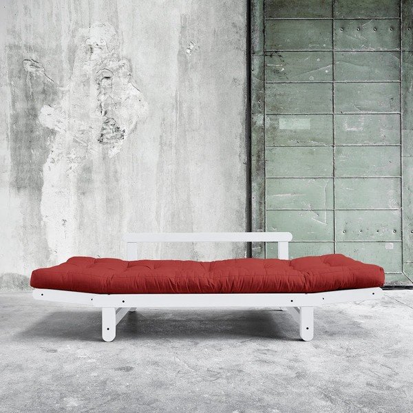 Canapea extensibilă Beat White/Passion Red-image-3