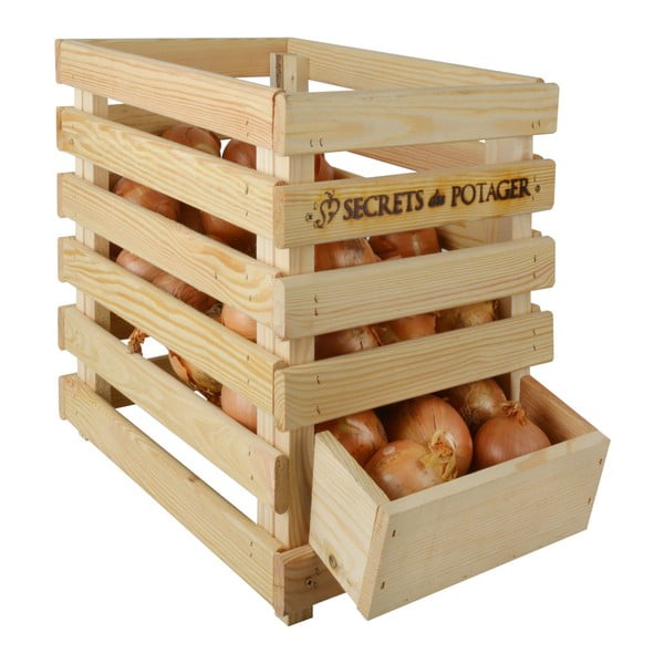 Cutie din lemn cu sertare pentru ceapă Esschert Design