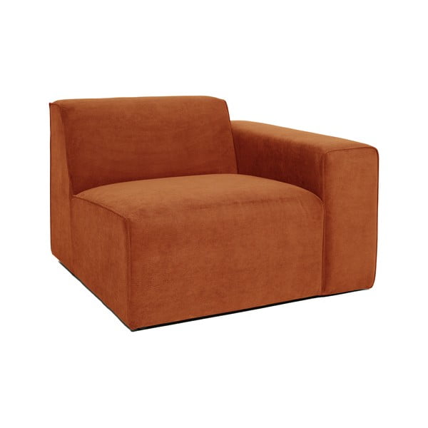 Modul pentru canapea portocaliu   din catifea reiată  (partea dreaptă) Sting - Scandic-image-2