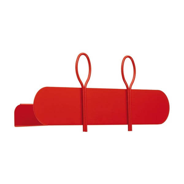  Cuier de perete cu 2 cârlige MEME Design Balloon, roșu