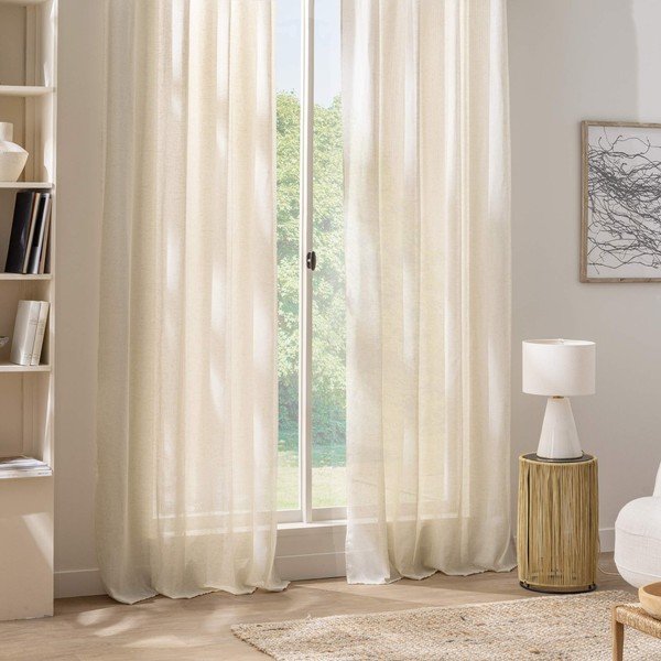 Draperie crem 140x280 cm Sanya – douceur d'intérieur-image-2