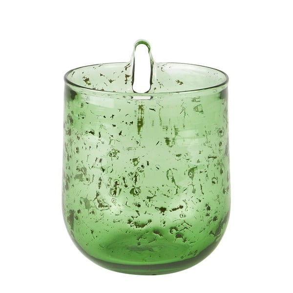 Ghiveci suspendat din sticlă Villa Collection, ∅ 14 cm, verde