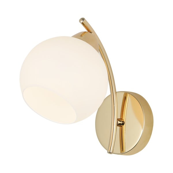 Aplică de perete albă/aurie Amos – Candellux Lighting-image-1