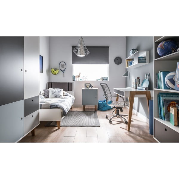 Pat pentru o persoană Vox Concept, 120 x 200 cm, alb-image-3