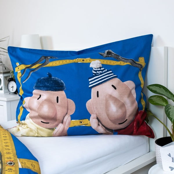 Lenjerie de pat pentru copii din bumbac pentru pat de o persoană 140x200 cm Pat a Mat – Jerry Fabrics-image-3