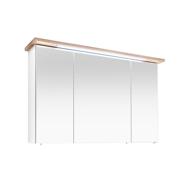 Dulap de baie suspendat alb cu oglindă 115x72 cm Set 923 - Pelipal-image-2