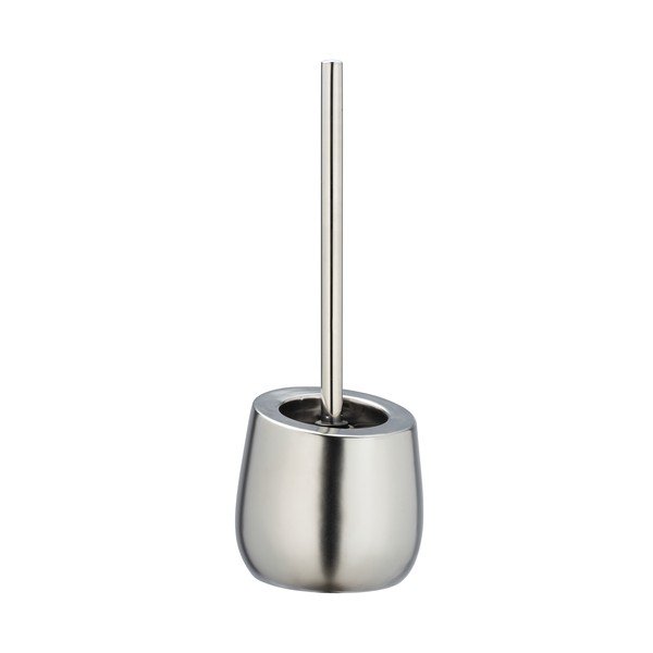 Perie de WC argintiu-mat din ceramică Badi – Wenko-image-3