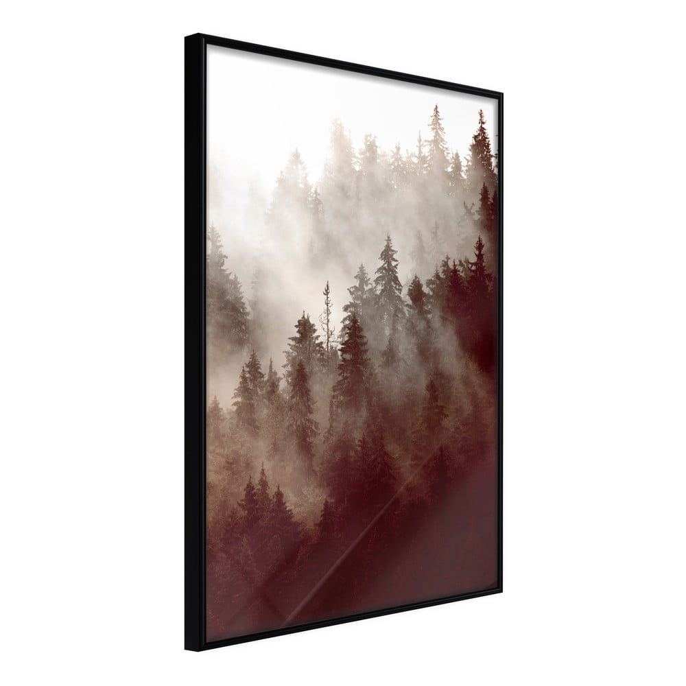 Poster cu ramă Artgeist Forest Fog, 30 x 45 cm