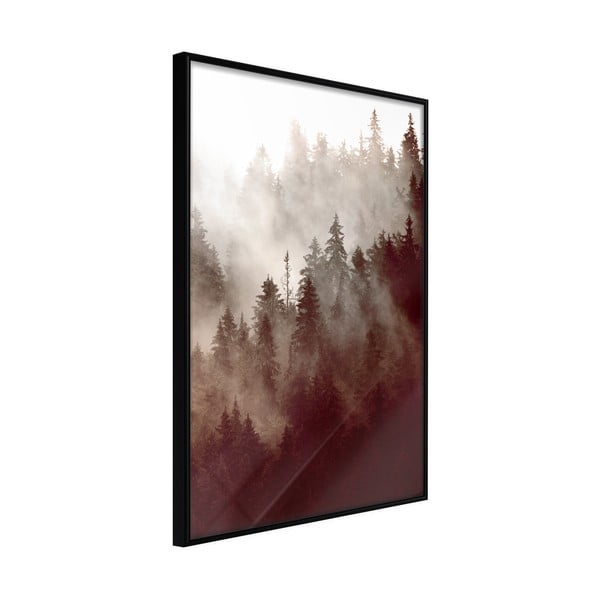 Poster cu ramă Artgeist Forest Fog, 20 x 30 cm