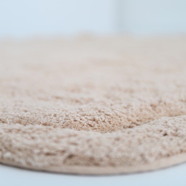 Covor roz deschis lavabil țesut manual rotund din bumbac ø 110 cm Sweet April Nude – Nattiot-image-4