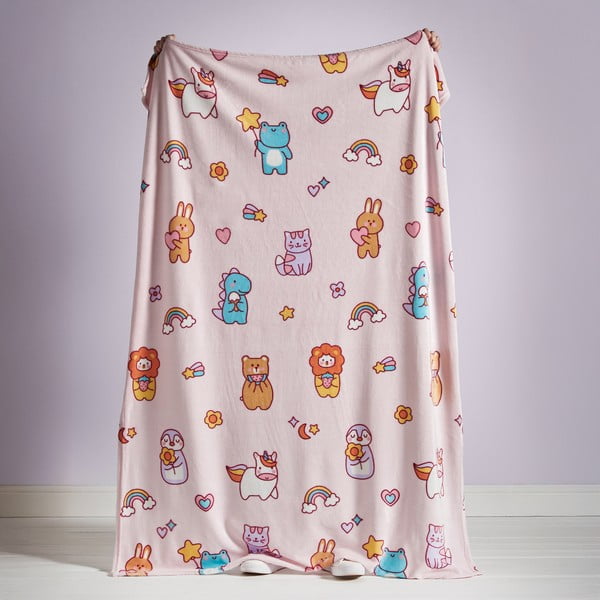 Pătură pentru copii roz din polar/fleece 130x170 cm Forever Together – Catherine Lansfield-image-2