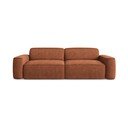 Canapea teracotă cu tapițerie din chenille 244 cm Omao – Makamii