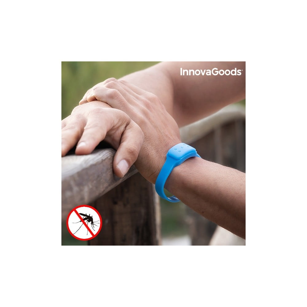 Brățară anti-țânțari cu miros de lămâie InnovaGoods, albastru