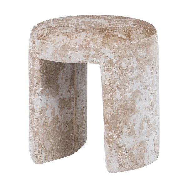 Scaun tip taburet bej tapițat Charlie – WOOOD-image-2