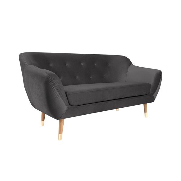 Canapea cu 2 locuri Mazzini Sofas Amelie, gri-image-3