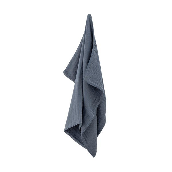 Pătură pentru copii albastră din bumbac 100x80 cm Muslin - Bloomingville Mini-image-3