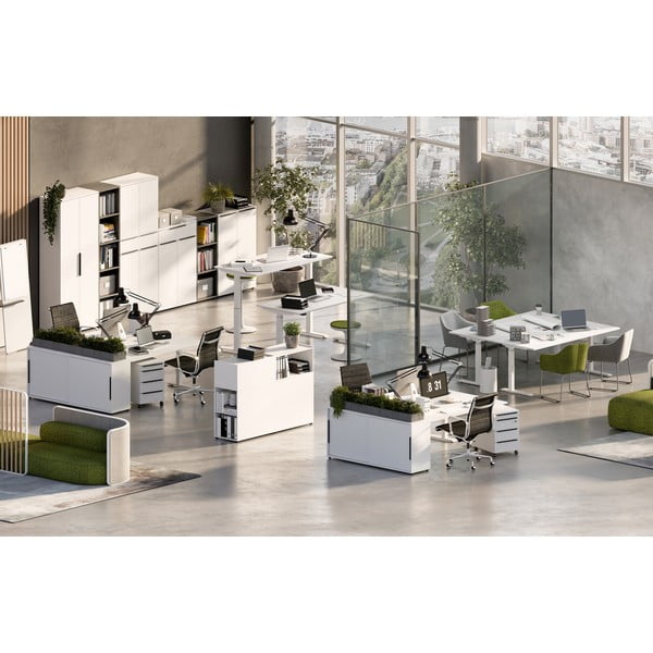 Dulap alb cu ușă glisantă 160x74 cm Mailand – Germania-image-4