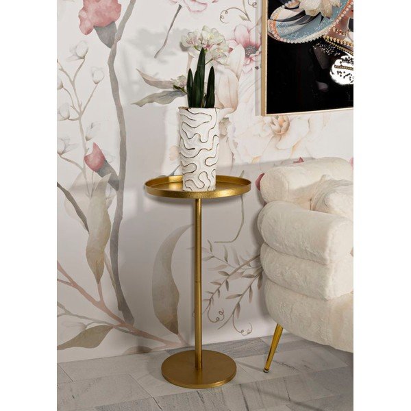 Măsuță auxiliară rotundă din metal ø 51 cm Doha – Mauro Ferretti-image-1