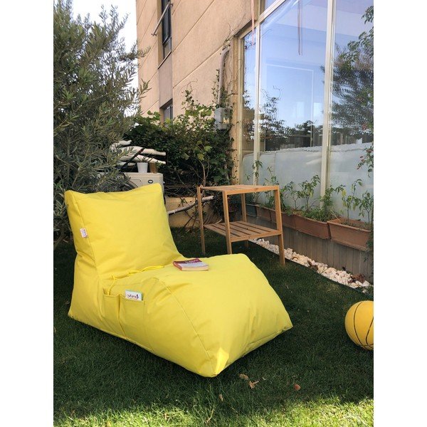 Beanbag pentru grădină galben Daybed – Floriane Garden-image-1