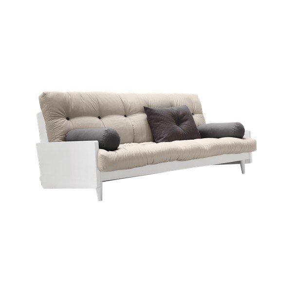 Canapea extensibilă Karup Indie White/Vision/Gris-image-1