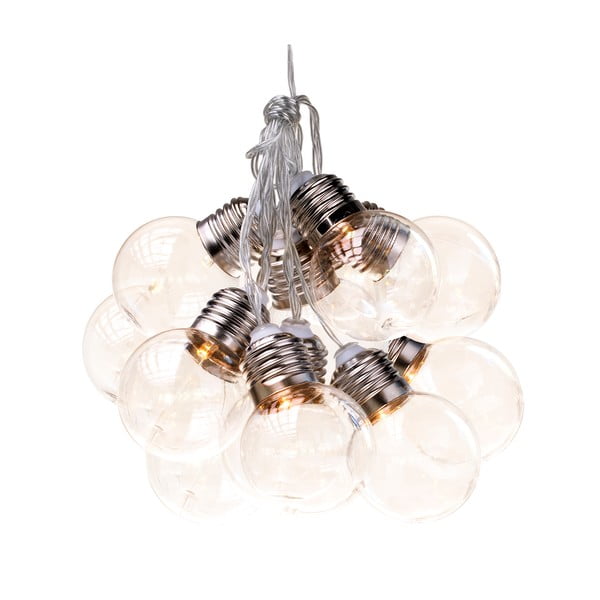 Ghirlandă luminoasă cu LED DecoKing Silver 10 becuri, lungime 1,85 m