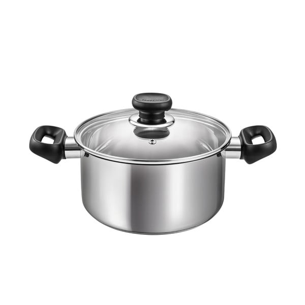 Oală cu capac din oțel inoxidabil 3 l adecvată pentru plita cu inducție Brava – Tescoma