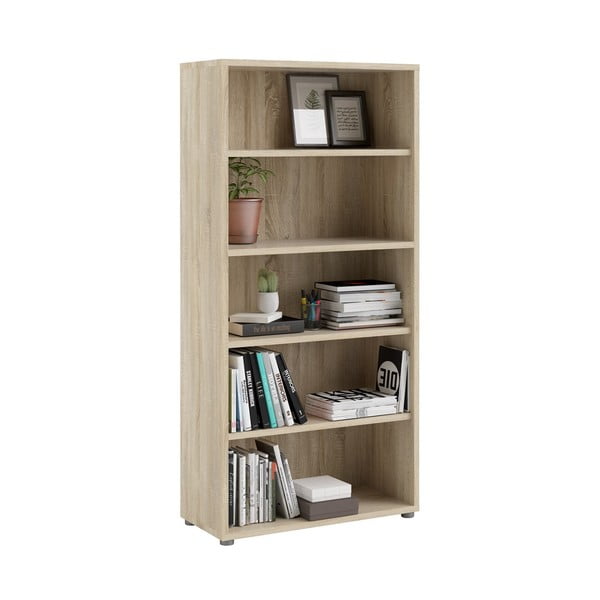 Bibliotecă modulară cu  aspect de lemn de stejar 89x189 cm Prima – Tvilum-image-4