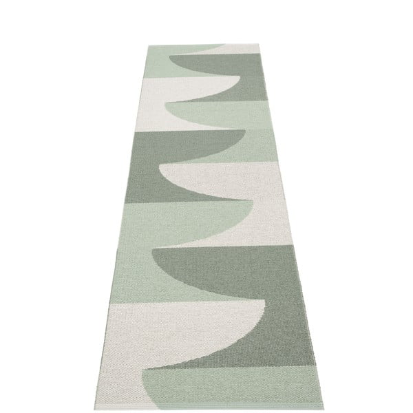 Covor tip traversă pentru interior și exterior verde 70x270 cm Hill Army Misty Mint – Pappelina